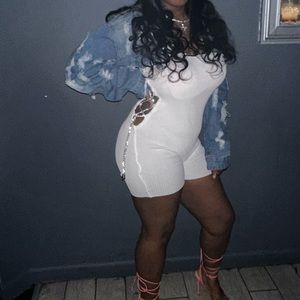 Bling Shoelace Romper